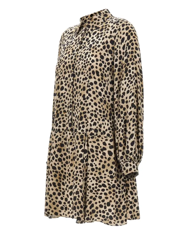 MARELLA Deriva Minikleid mit Animal-Print - Braun Braun