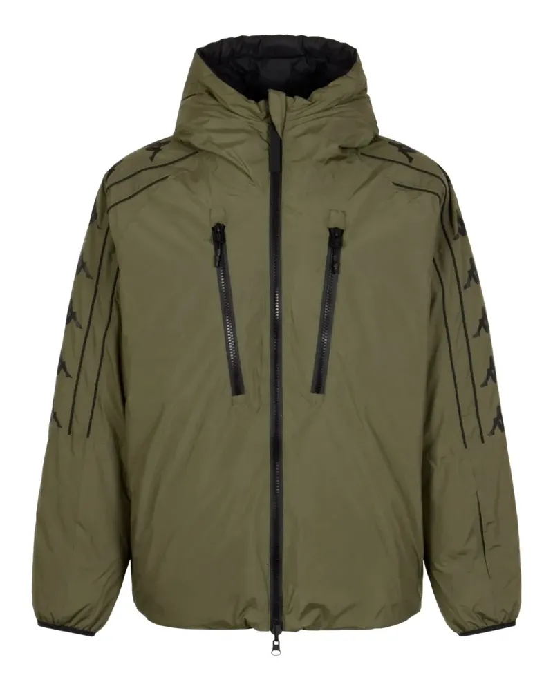 Kappa zip-up hooded coat - Grün Grün