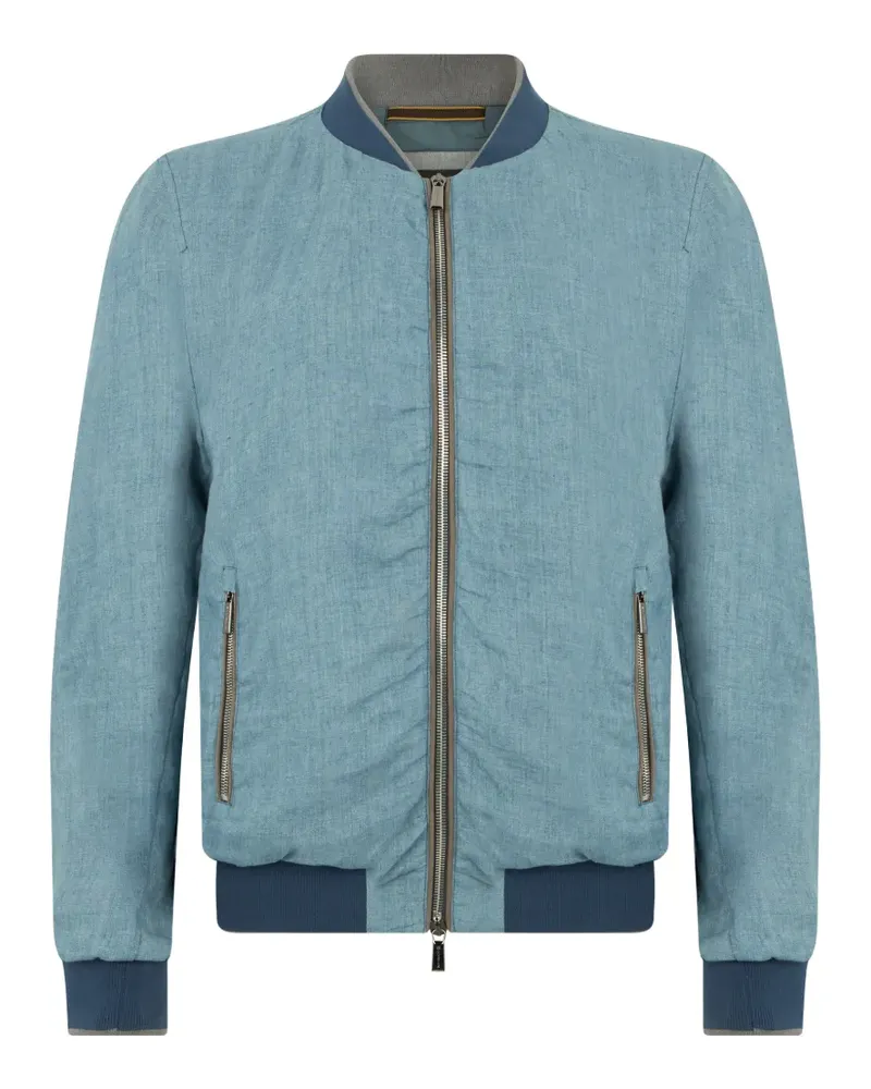 MOORER padded zip jacket - Blau Blau