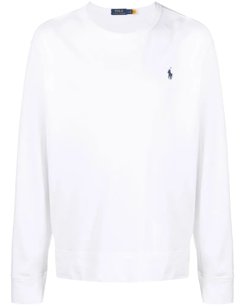 Ralph Lauren Pullover mit Polo Pony - Weiß Weiß