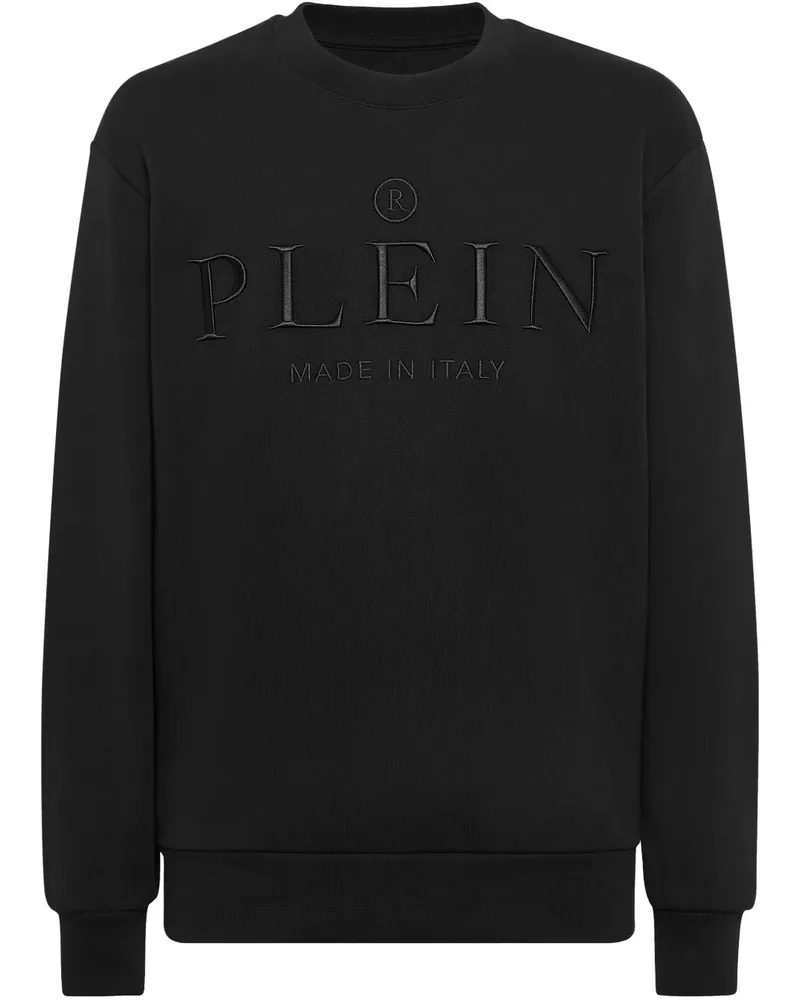 Philipp Plein Sweatshirt mit Logo-Prägung - Schwarz Schwarz