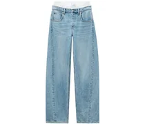 Weite Jeans im Layering-Look