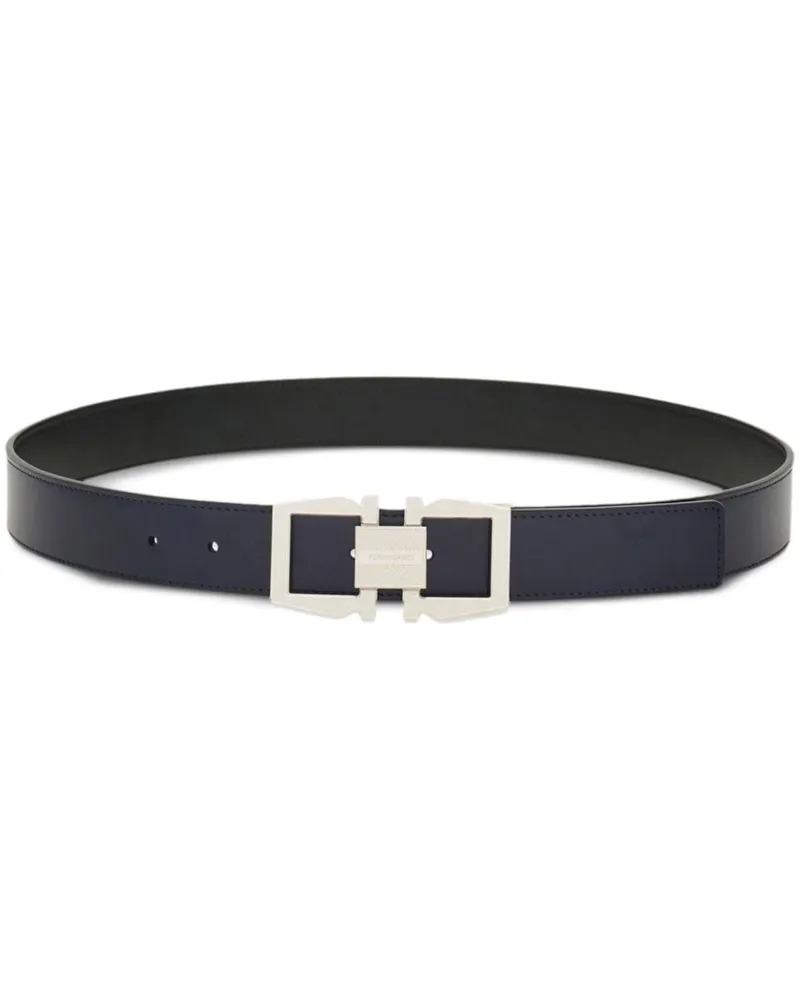 Ferragamo Wendbarer Gancini Gürtel - Blau Blau