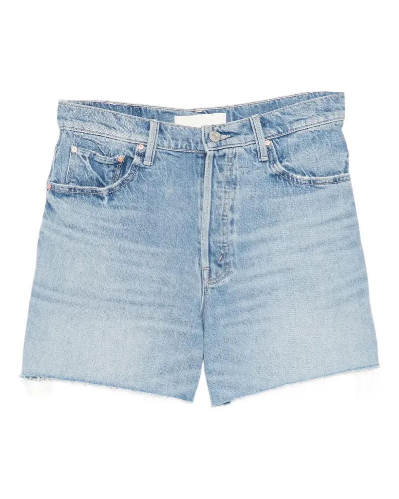 Mother Jeans-Shorts mit Fransen - Nude Nude