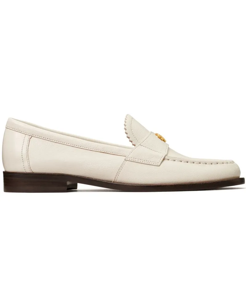 Tory Burch Classic Loafer aus Leder - Weiß Weiß