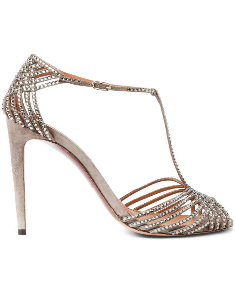 Ralph Lauren Sandalen mit Kristallen 120mm - Nude Nude