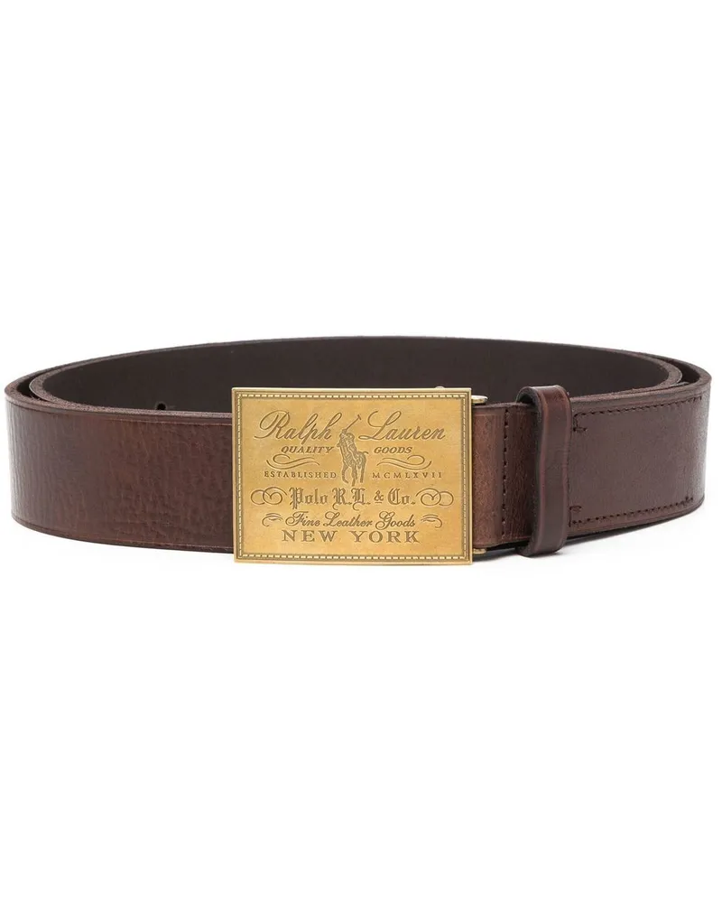 Ralph Lauren Polo Heritage Gürtel - Braun Braun