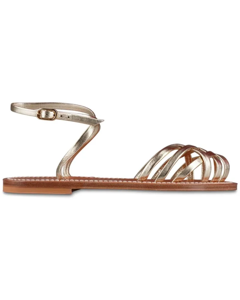 K.Jacques  Demetria metallic leather sandals Gold