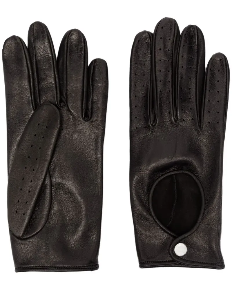 Ernest W. Baker Handschuhe aus Leder - Schwarz Schwarz