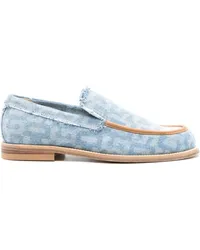 GCDS Loafer mit Monogramm-Print Blau