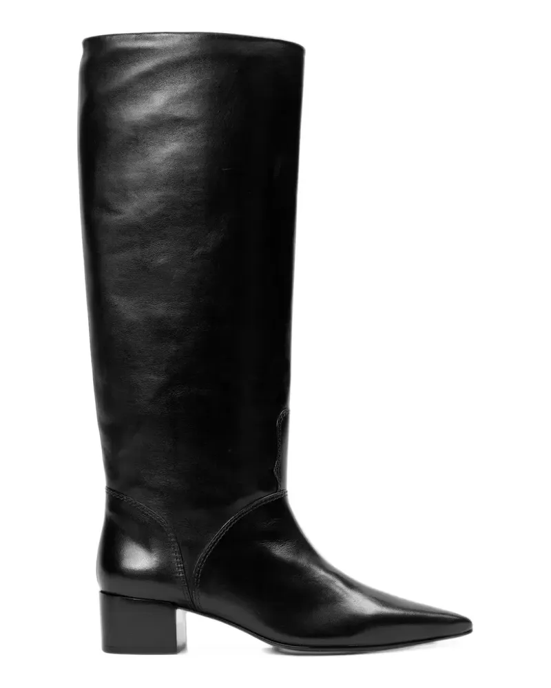 BLACK SUEDE STUDIO Spitze Alba Stiefel - Schwarz Schwarz