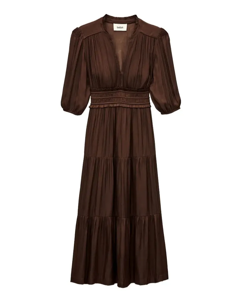 ba&sh Gerafftes Kleid - Braun Braun