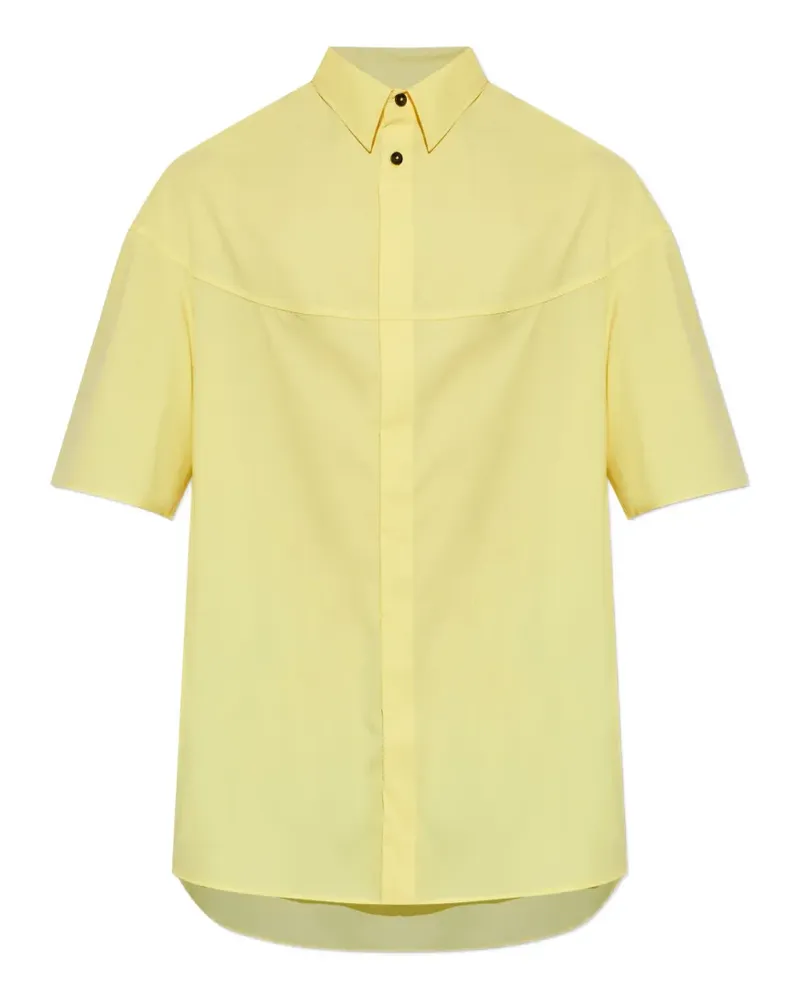 Jacquemus Atelier logo-embroidered-yoke shirt - Gelb Gelb