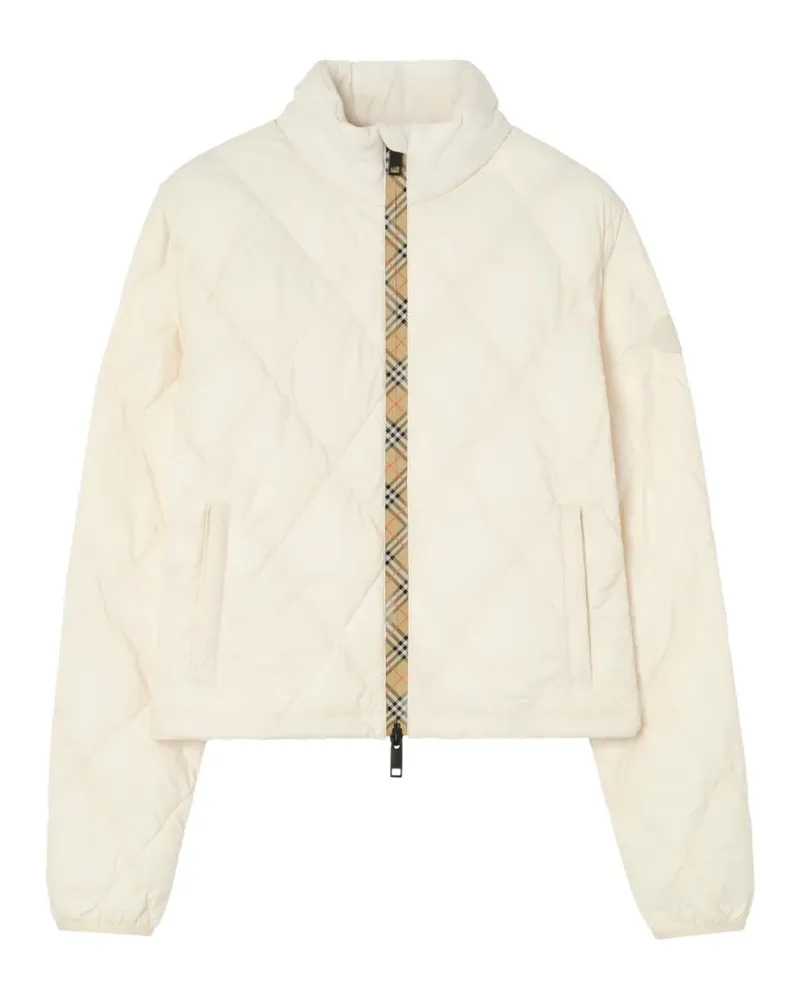 Burberry Checker-tape quilted nylon Bramford jacket - Nude Nude