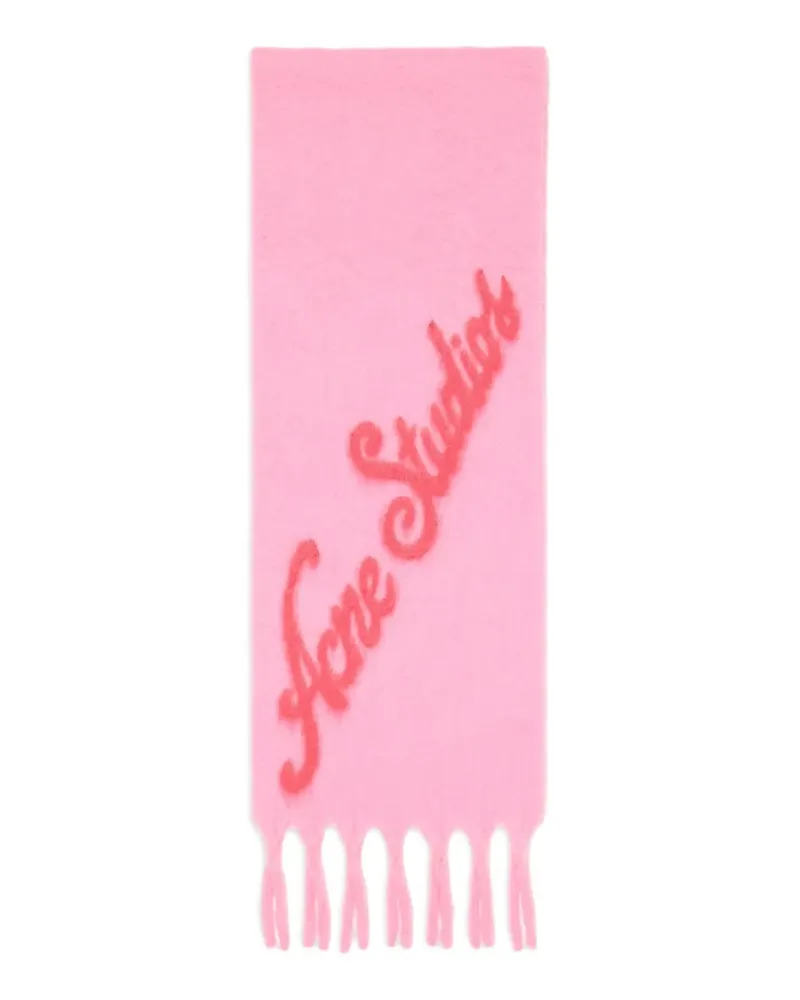 Acne Studios Schal mit Fransen - Rosa Rosa