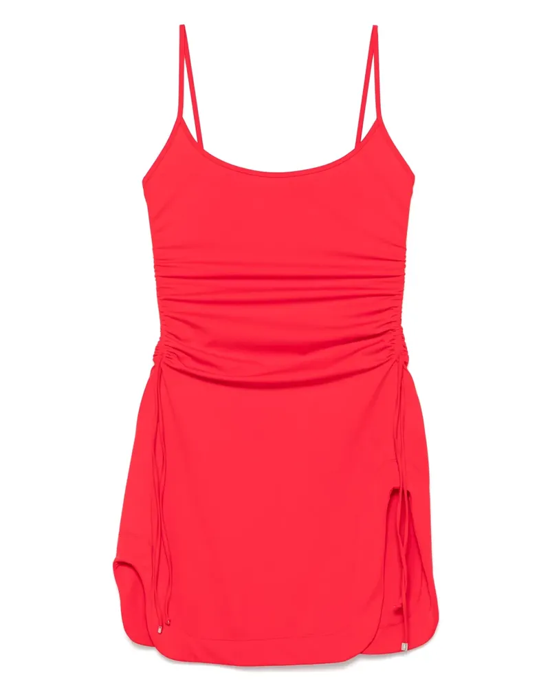 ATTICO Minikleid mit verstellbaren Seitenriemen - Rot Rot