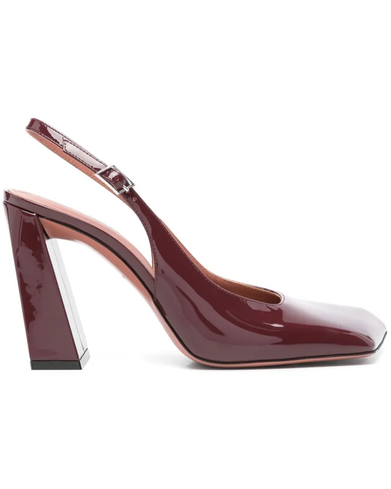 Amina Muaddi Charlotte Slingback-Pumps 95mm - Rot Rot