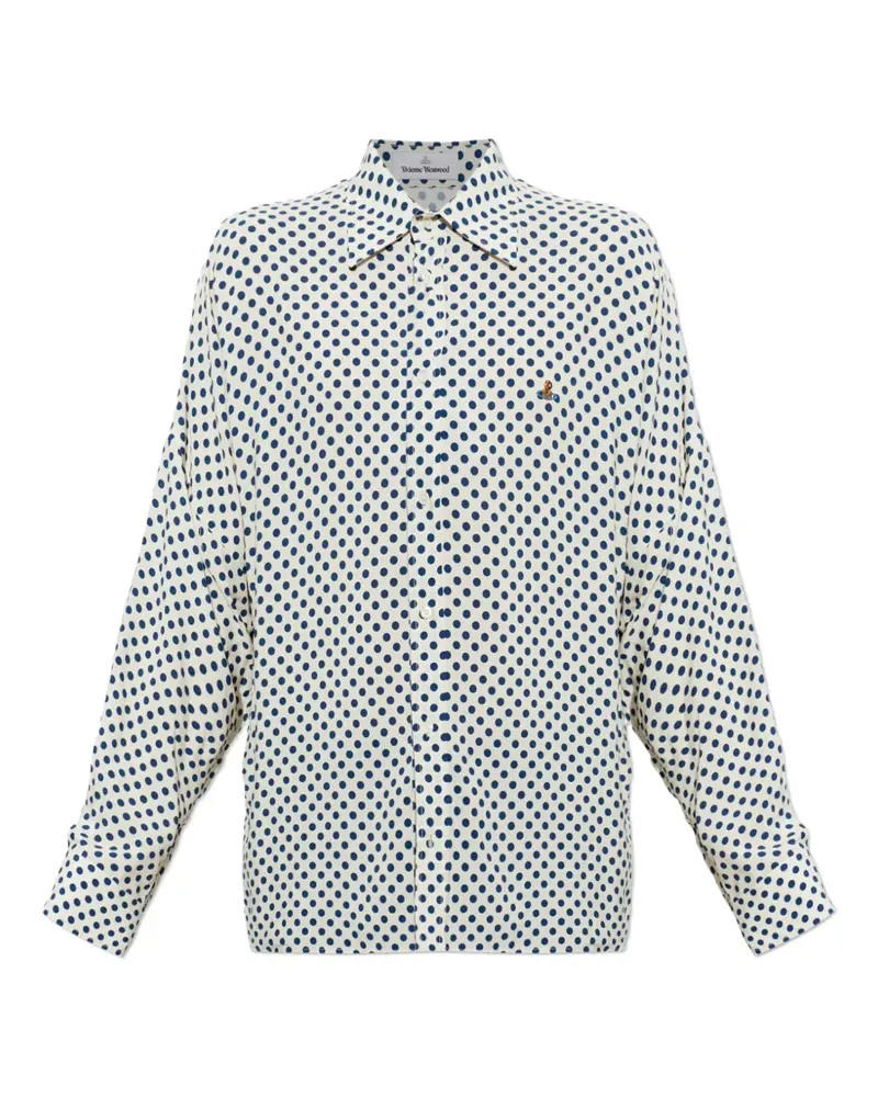 Vivienne Westwood Batwing polka-dot shirt - Nude Nude