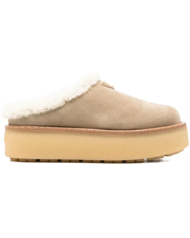 Prada suede slippers - Nude Nude