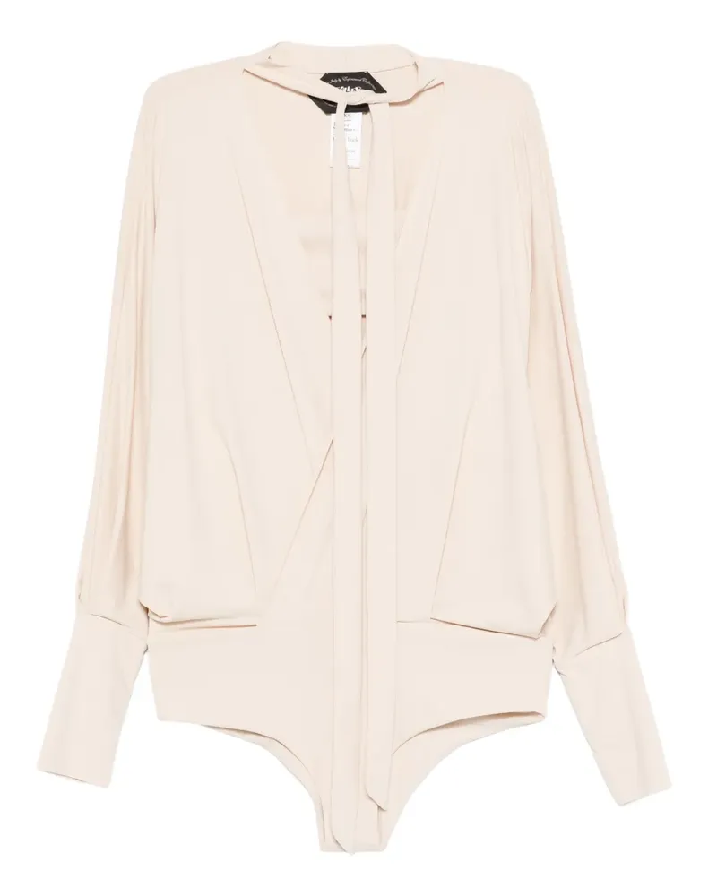 Taller Marmo Badeanzug mit Schleifenkragen - Nude Nude