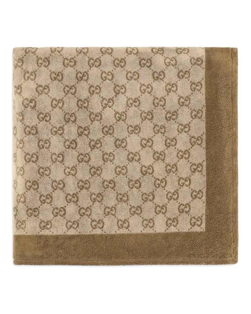 Gucci GG monogram-pattern towel - Nude Nude
