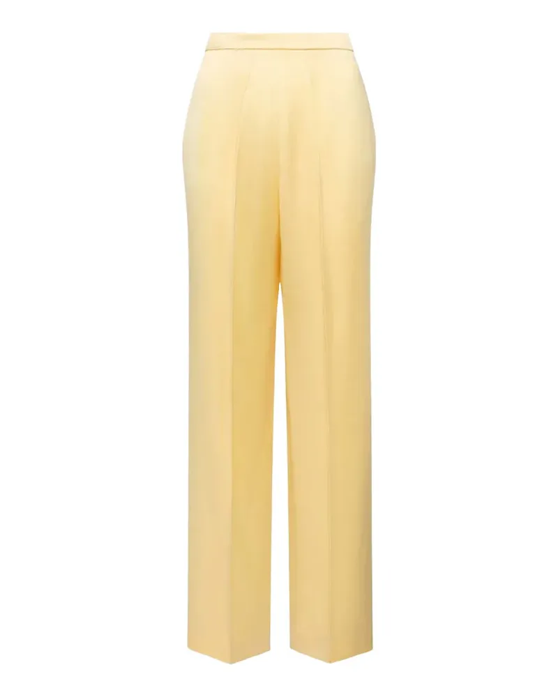 Another Tomorrow straight-leg trousers - Gelb Gelb
