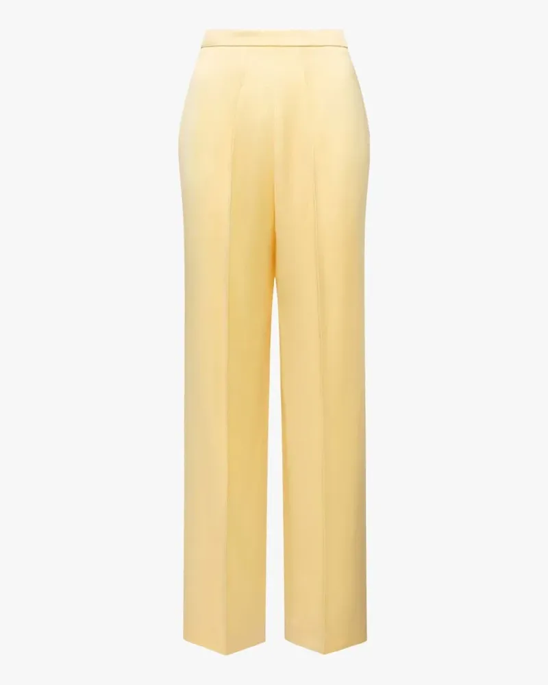 Another Tomorrow straight-leg trousers - Gelb Gelb