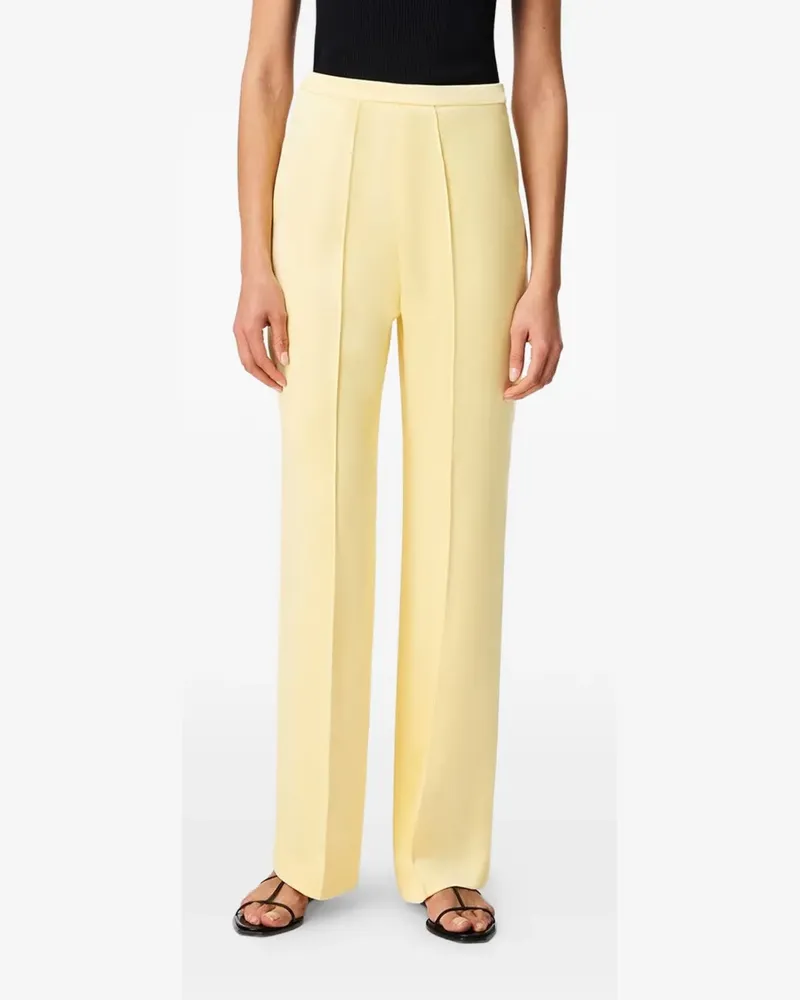 Another Tomorrow straight-leg trousers - Gelb Gelb