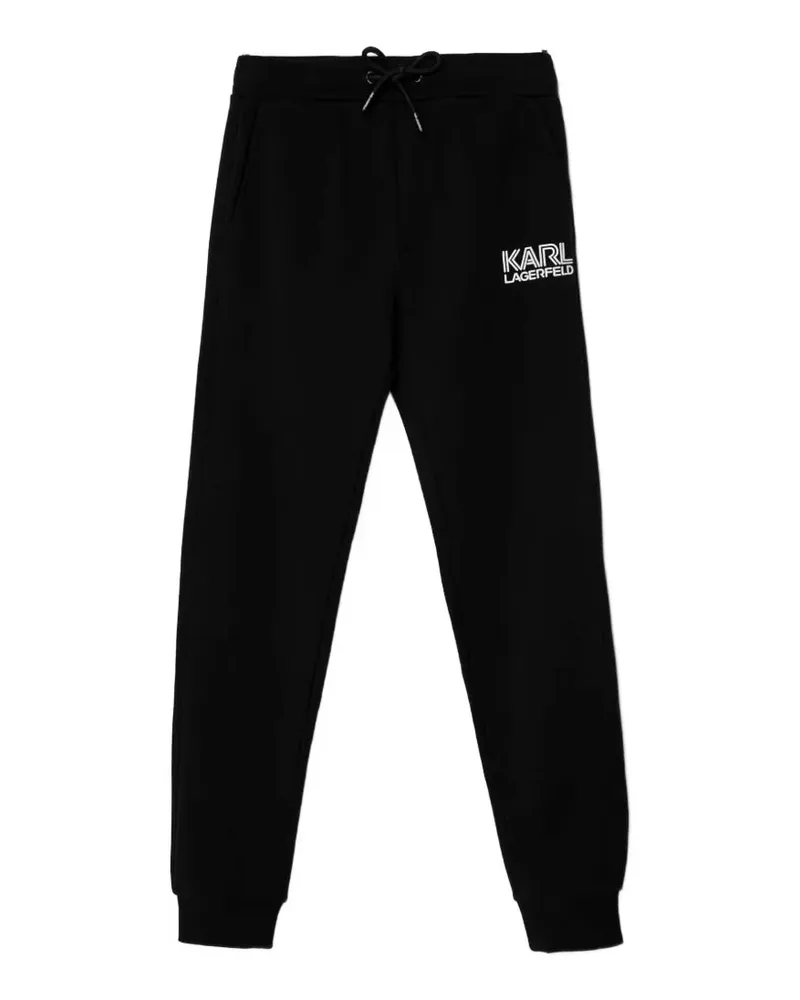 Karl Lagerfeld Hose mit Logo - Schwarz Schwarz