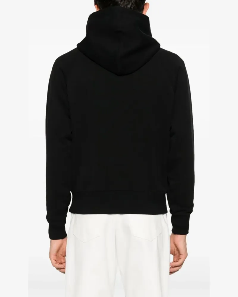 AMI Paris Ami de Coeur Hoodie mit Logo-Print - Schwarz Schwarz