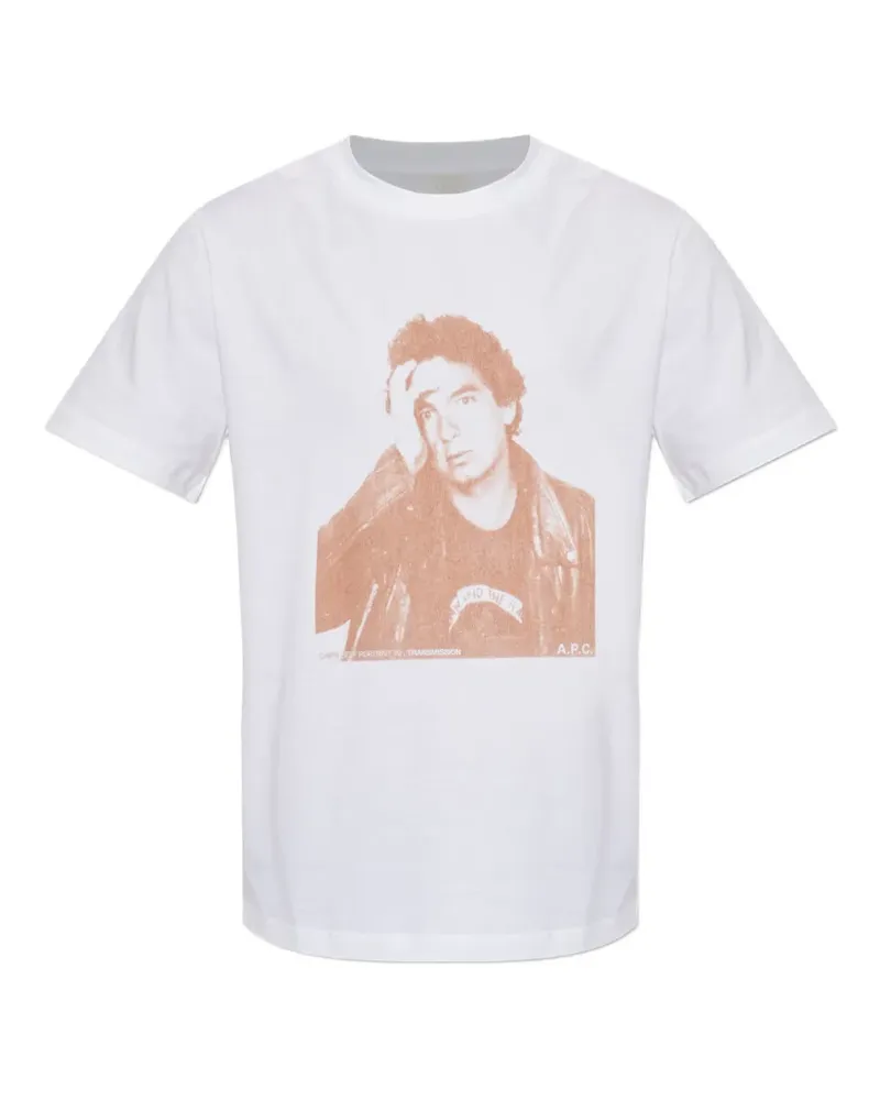 A.P.C. Jean Touitou Porträt-Print - Weiß Weiß