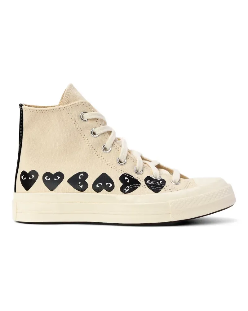 Comme des Garçons Chuck 70 multi-heart sneakers - Nude Nude