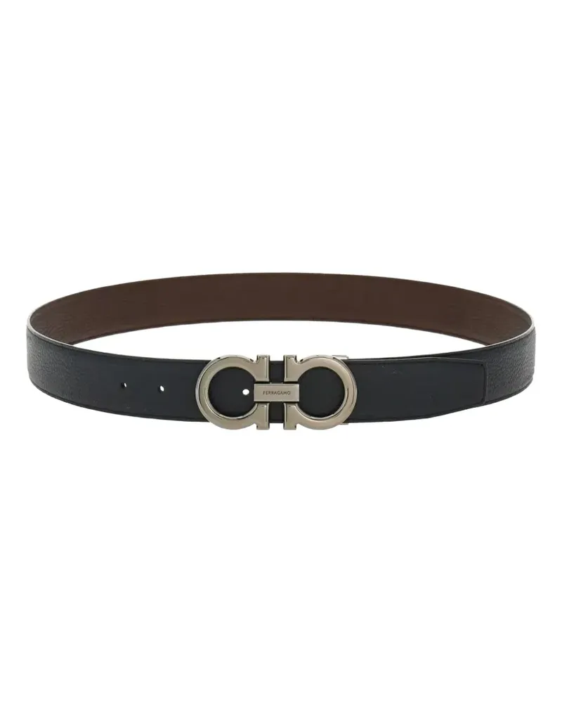 Ferragamo logo-detailed leather belt - Schwarz Schwarz