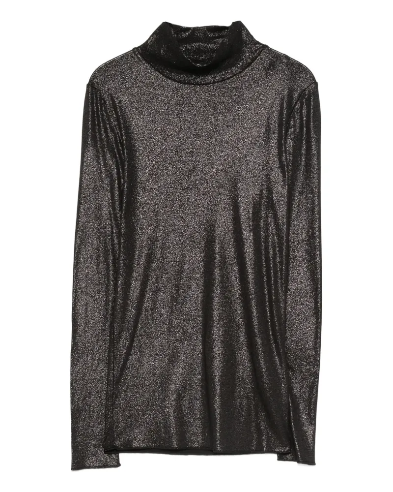 Luisa Cerano Oberteil mit Rollkragen - Schwarz Schwarz