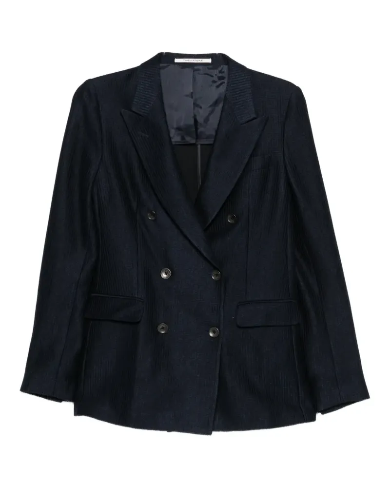 Tagliatore Doppelreihiger Blazer mit Vordertasche - Blau Blau