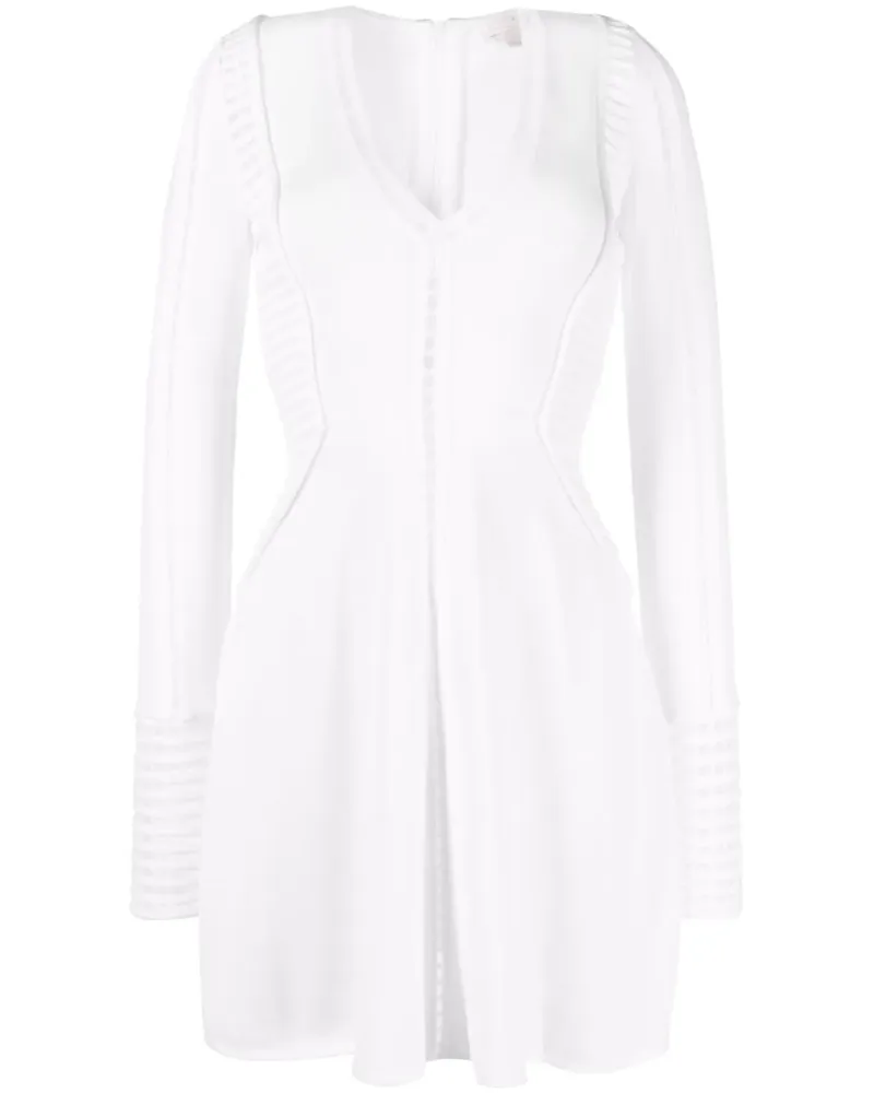 Genny Perforiertes Kleid - Weiß Weiß