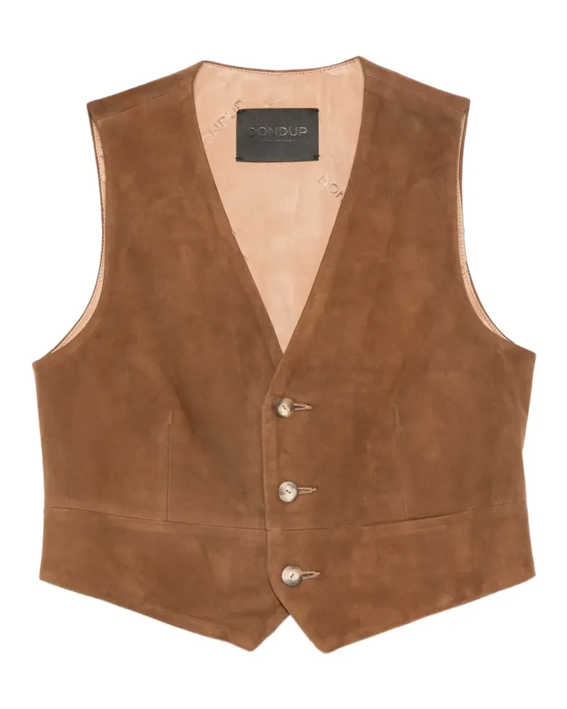 Dondup V-neck waistcoat - Braun Braun