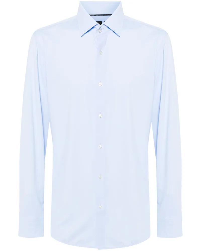 HUGO BOSS Hemd aus Jersey - Blau Blau