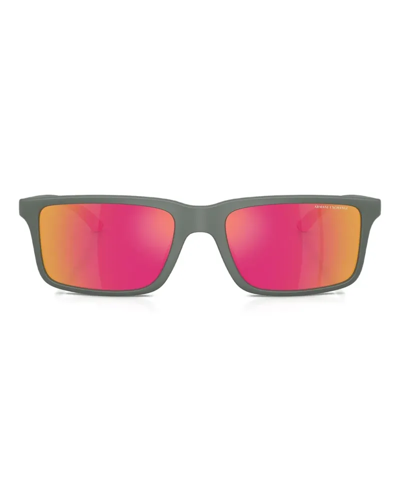 Armani Exchange Sonnenbrille mit eckigem Gestell - Grün Grün