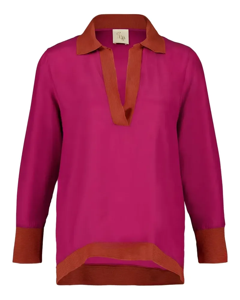PAULA Diane Oberteil aus Seide - Rosa Rosa