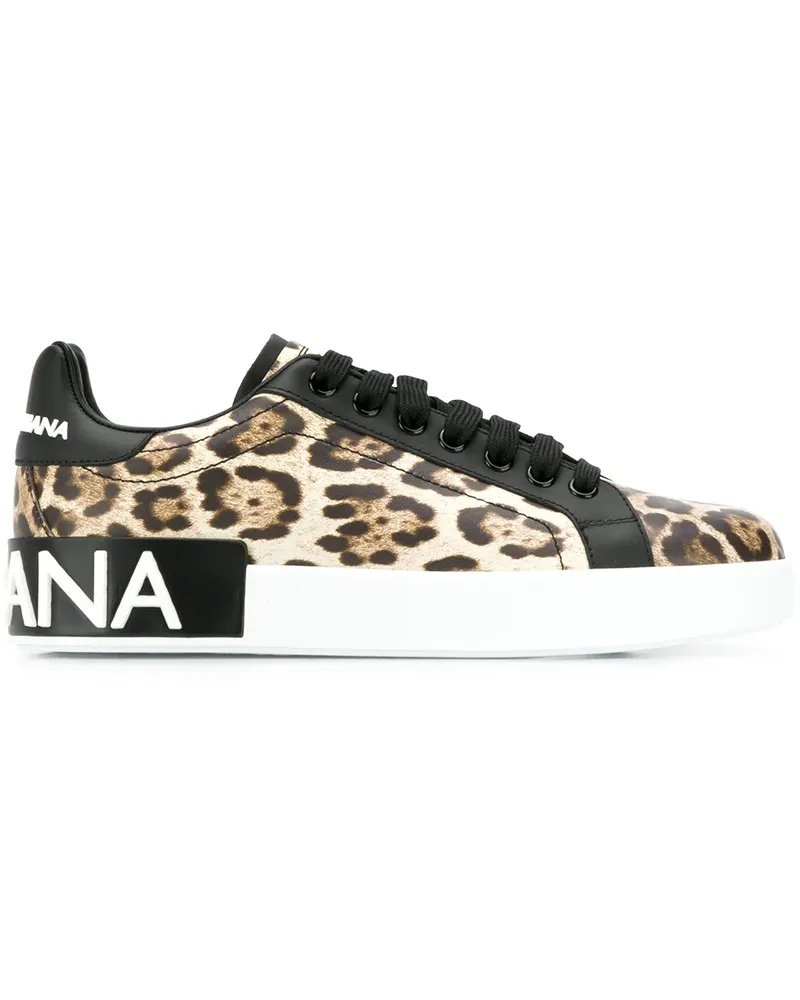 Dolce & Gabbana Portofino' Sneakers - Nude Nude