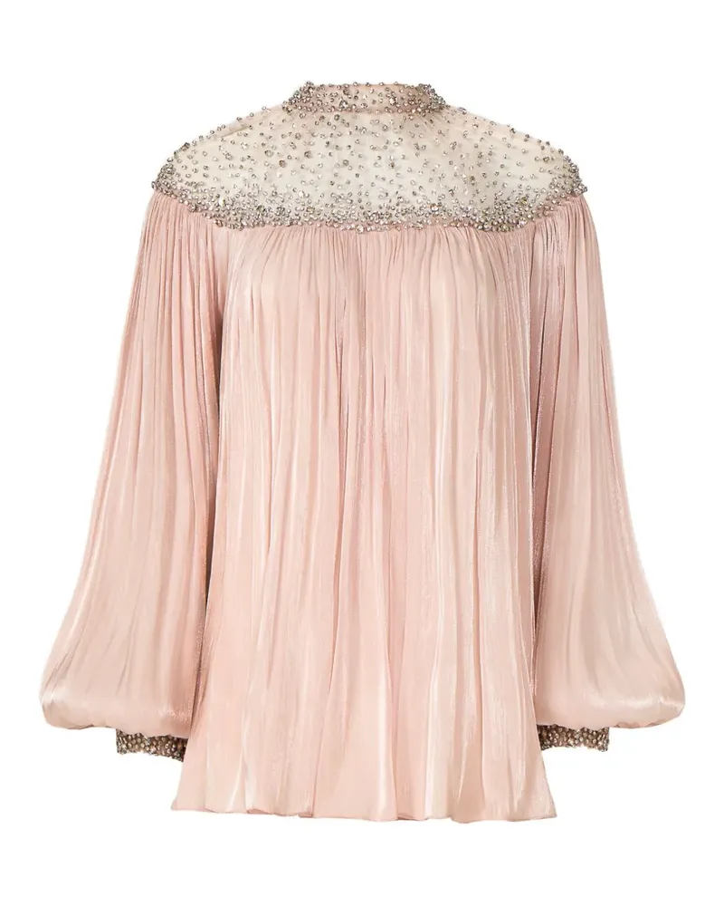 COSTARELLOS Timea Bluse mit Schleifen - Rosa Rosa