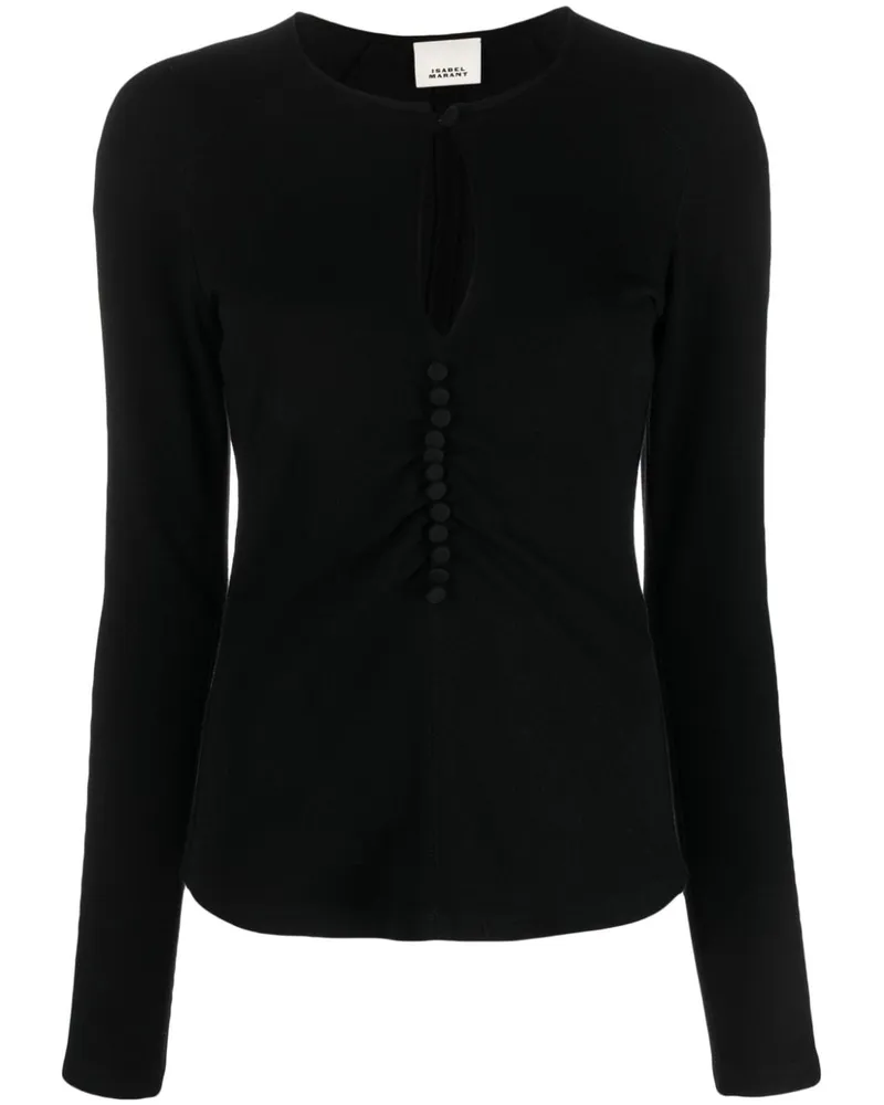 Isabel Marant Dorine Bluse - Schwarz Schwarz