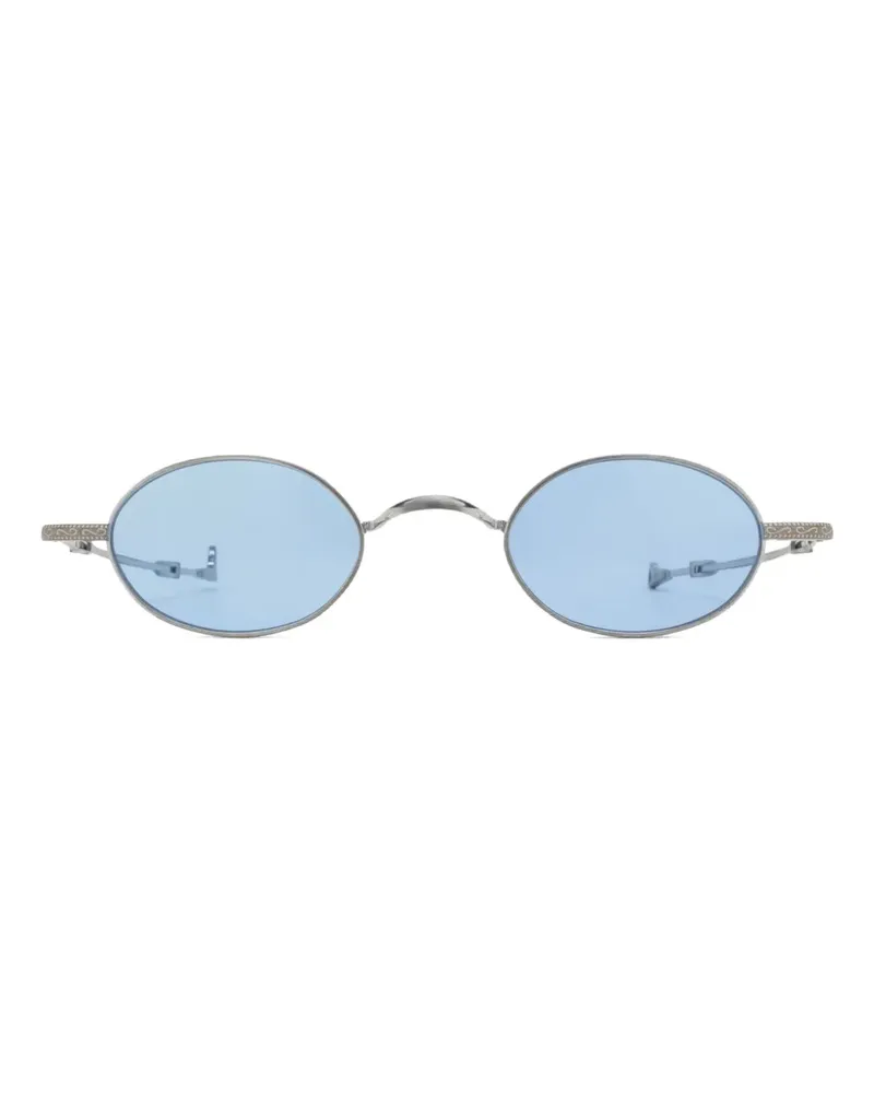 Eyepetizer Dickey L.E. Sonnenbrille mit ovalem Gestell - 2 MATT SILVER/LIGHT BLUE 2