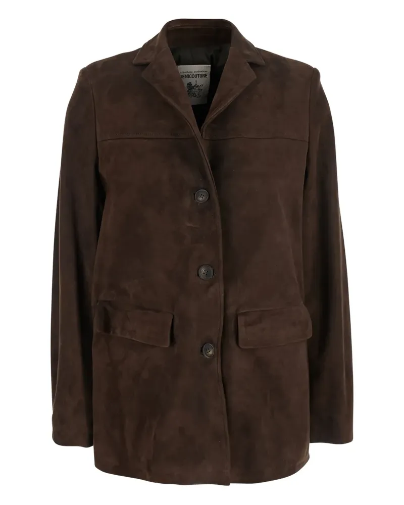 Semicouture Jacke aus Wildleder - Braun Braun