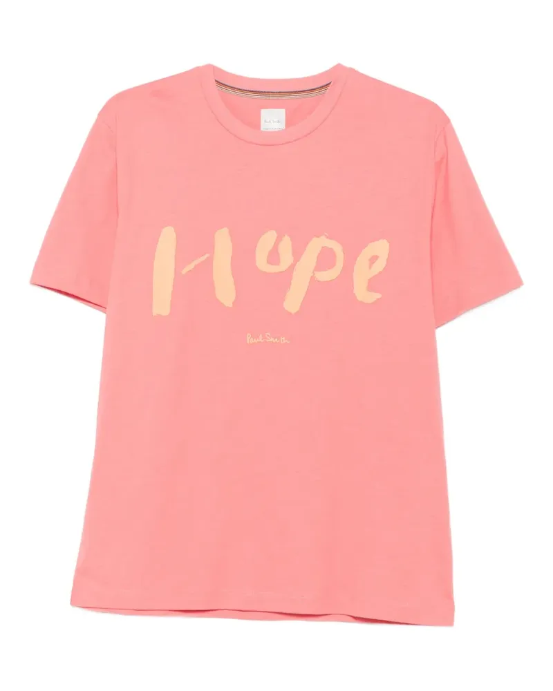 Paul Smith T-Shirt mit "Hope"-Print - Rosa Rosa