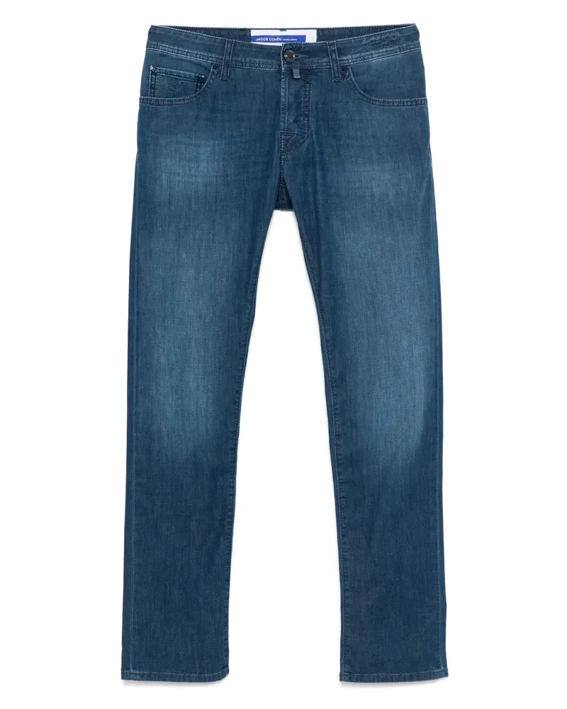 Jacob Cohën Schmale Jeans - Blau Blau