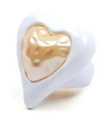 JULIETTA Ring mit Herzform Weiß