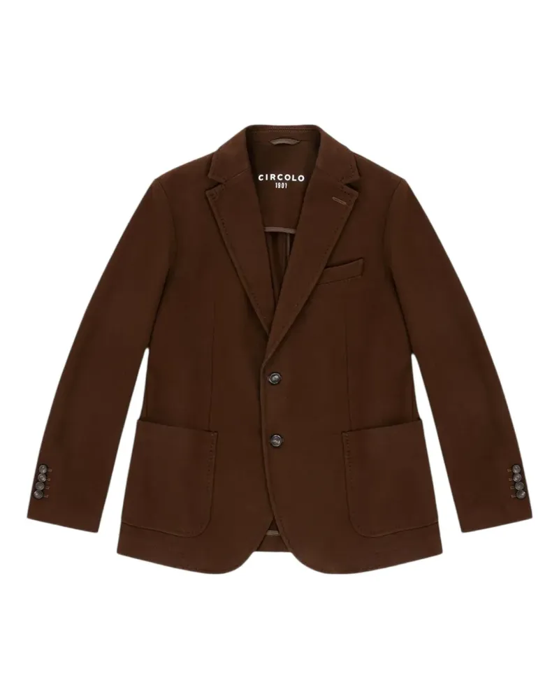 CIRCOLO 1901 single-breasted blazer - Braun Braun