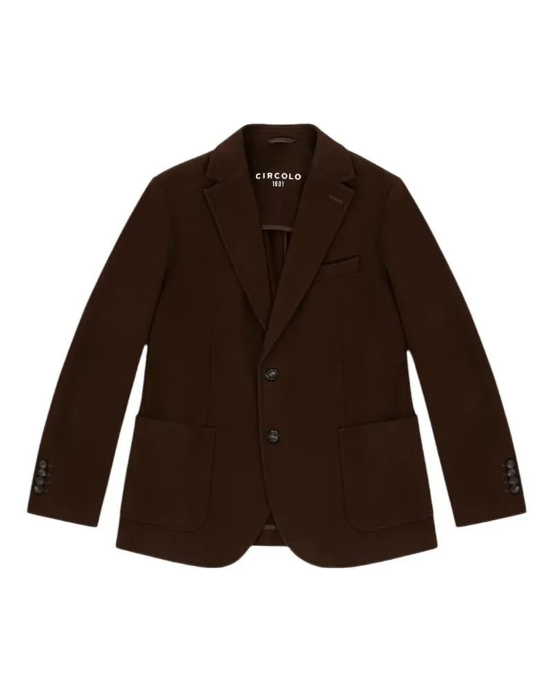 CIRCOLO 1901 single-breasted blazer - Braun Braun